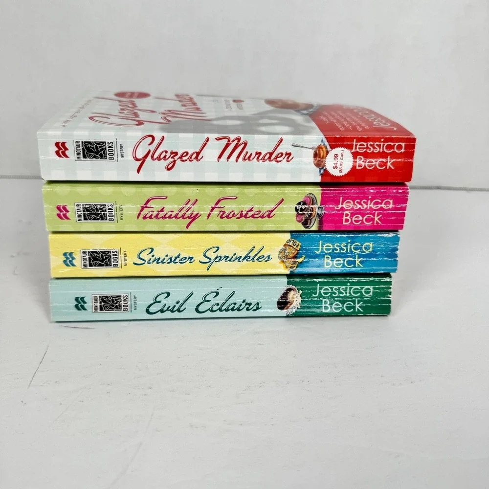 Jessica Beck Donut Shop Mystery Series Lot 4 Books Glazed Murder Fatally Frosted